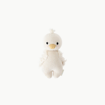 Hand Knit Doll Baby Gosling 7”