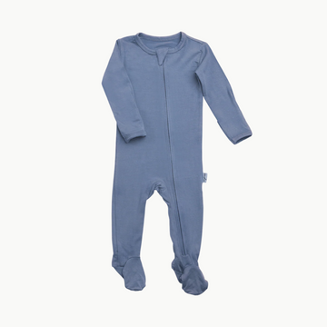 Footed Bamboo Sleeper Arctic Blue