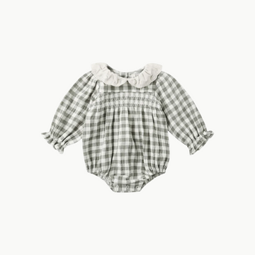 Callie Romper Forest Check