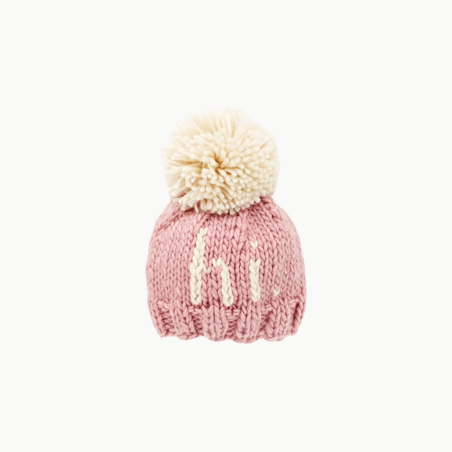 Hand Knit Beanie Pink