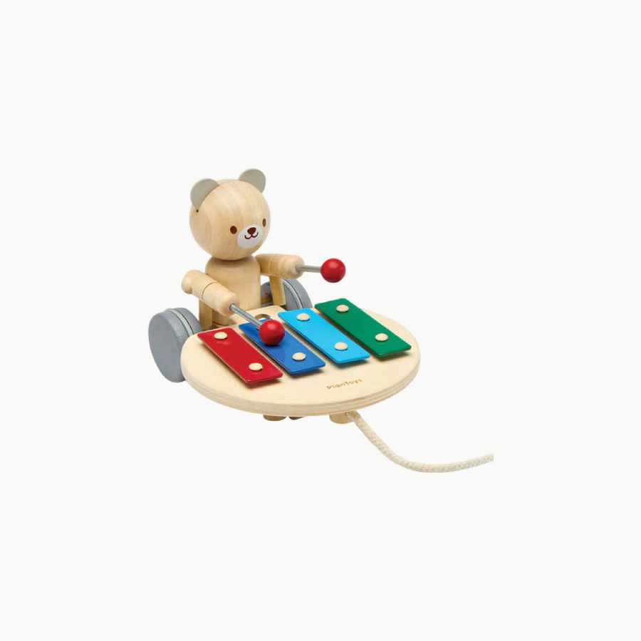 Pull Along Music Bear