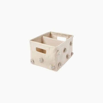 Hideaway Storage Caddy Grey Pom