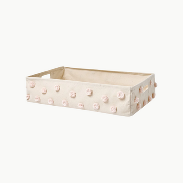 Hideaway Storage Blush Pom Large