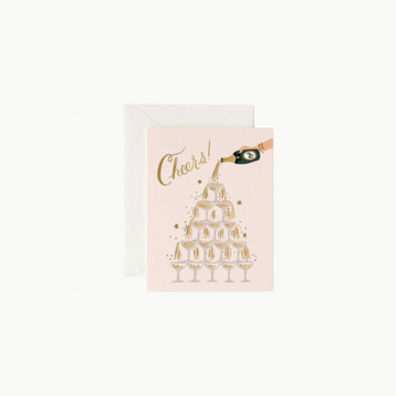 Greeting Card Champagne Tower