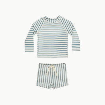 Rashguard Set Seafoam Stripe
