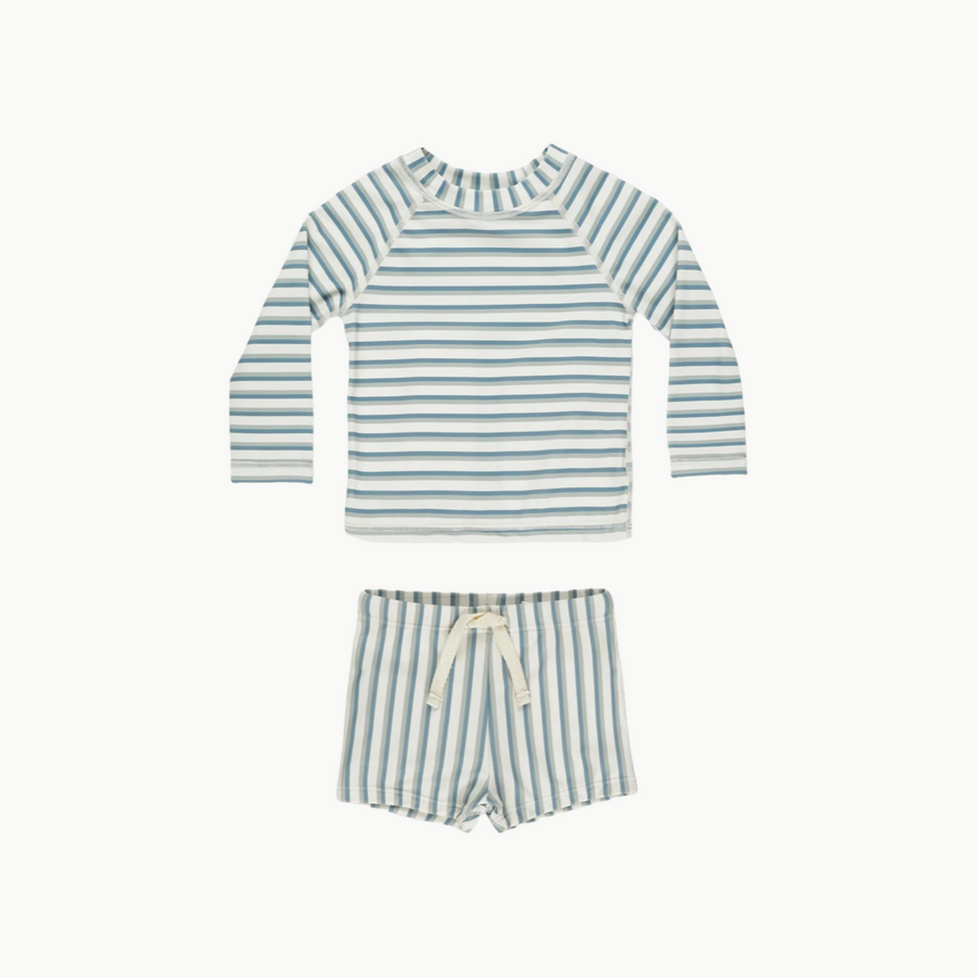 Rashguard Set Seafoam Stripe