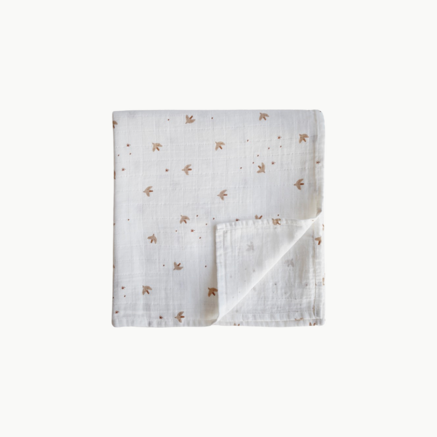 Organic Cotton Swaddle Sparrow