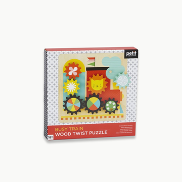 Busy Train Wooden Twist Puzzle