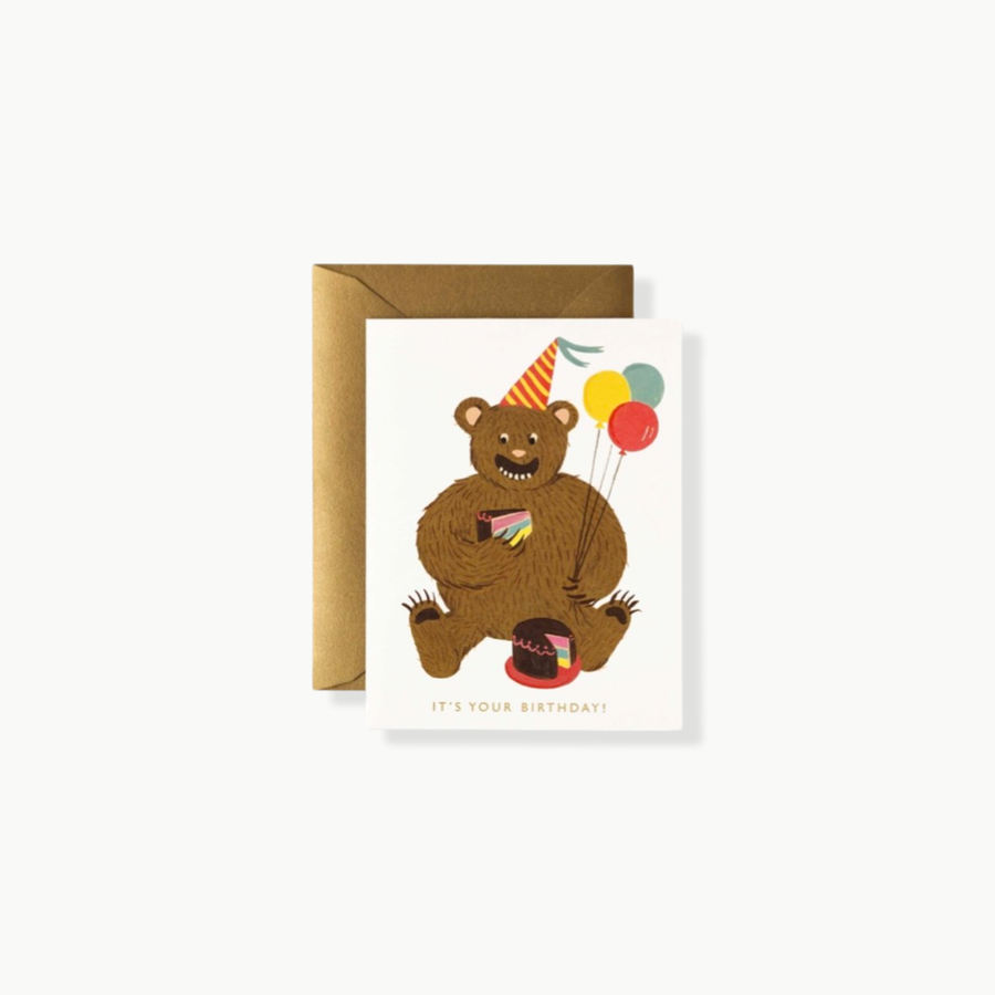 Greeting Card Birthday Bear