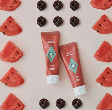 Natural Colour Face Paint Clay Mask Cherry Watermelon